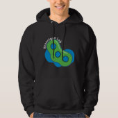 Ontwerp van nanodeeltjes (donkere achtergrond) hoodie (Voorkant)