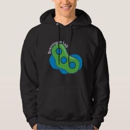Ontwerp van nanodeeltjes (donkere achtergrond) hoodie