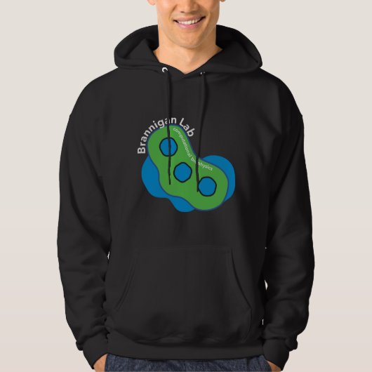 Ontwerp van nanodeeltjes (donkere achtergrond) hoodie (Voorkant)
