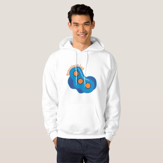 Ontwerp van nanodeeltjes voor een lichtere achterg hoodie (Voorkant volledig)