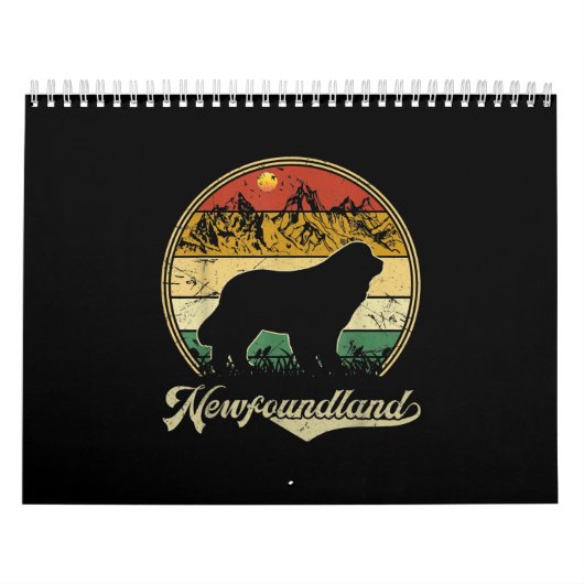 Ontwerp van Newfoundland | Gek geschenk voor honde Kalender (Hoes)