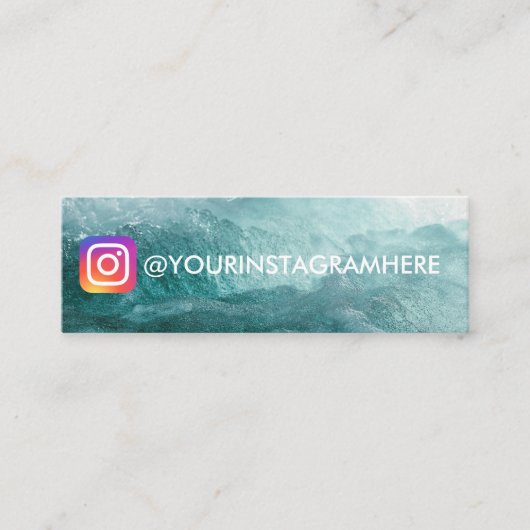 ONTWERP VAN OCEAN WAVE INSTAGRAM MINI VISITEKAARTJE (Voorkant)