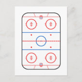 Ontwerp van ocr-inktdiagram Hockey-game Briefkaart (Voorkant)