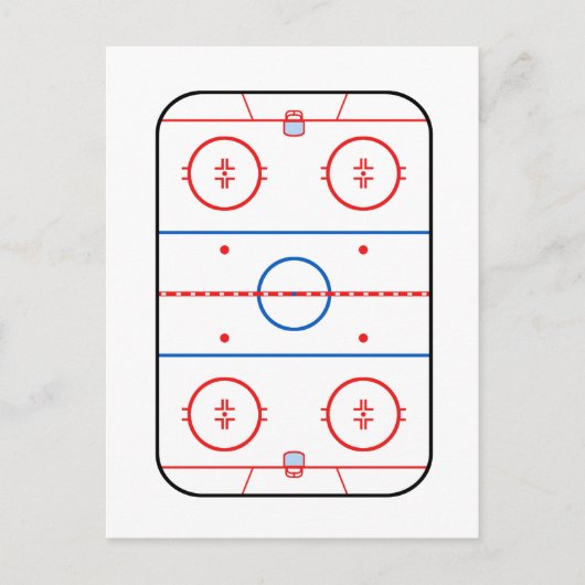 Ontwerp van ocr-inktdiagram Hockey-game Briefkaart (Voorkant)