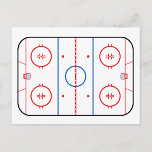 Ontwerp van ocr-inktdiagram Hockey-game Briefkaart