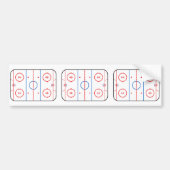 Ontwerp van ocr-inktdiagram Hockey-game Bumpersticker (Voorkant)