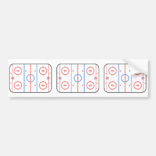 Ontwerp van ocr-inktdiagram Hockey-game Bumpersticker