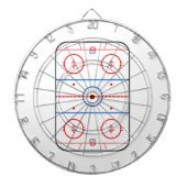 Ontwerp van ocr-inktdiagram Hockey-game Dartbord (Voorkant)