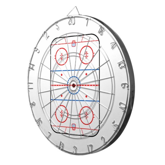 Ontwerp van ocr-inktdiagram Hockey-game Dartbord (Voorkant Rechts)