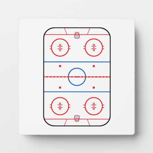 Ontwerp van ocr-inktdiagram Hockey-game Fotoplaat (Voorkant)