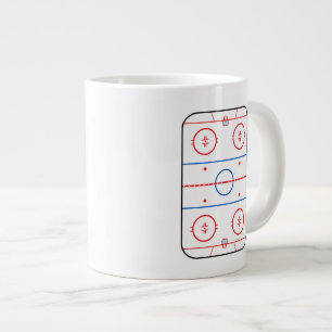 Ontwerp van ocr-inktdiagram Hockey-game Grote Koffiekop