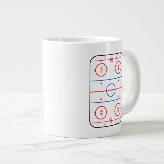 Ontwerp van ocr-inktdiagram Hockey-game Grote Koffiekop (Voorkant rechts)