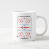 Ontwerp van ocr-inktdiagram Hockey-game Grote Koffiekop (Rechts)
