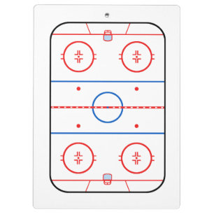 Ontwerp van ocr-inktdiagram Hockey-game Klembord