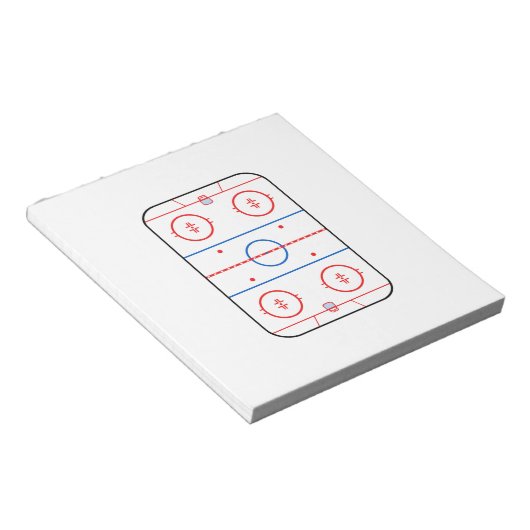 Ontwerp van ocr-inktdiagram Hockey-game Notitieblok (Schuin)
