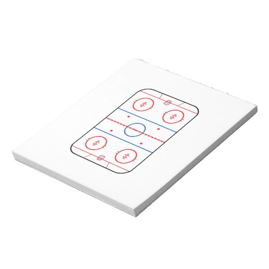 Ontwerp van ocr-inktdiagram Hockey-game Notitieblok (Linkerzijde)