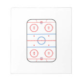 Ontwerp van ocr-inktdiagram Hockey-game Notitieblok (Voorkant)