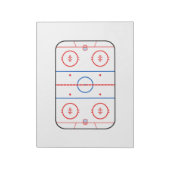 Ontwerp van ocr-inktdiagram Hockey-game Notitieblok (Linkerzijde)