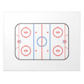 Ontwerp van ocr-inktdiagram Hockey-game Notitieblok (Voorkant)