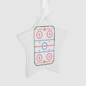 Ontwerp van ocr-inktdiagram Hockey-game Ornament (voorkant)