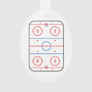 Ontwerp van ocr-inktdiagram Hockey-game Ornament