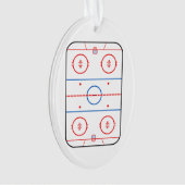Ontwerp van ocr-inktdiagram Hockey-game Ornament (voorkant)
