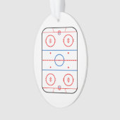 Ontwerp van ocr-inktdiagram Hockey-game Ornament (voorkant)