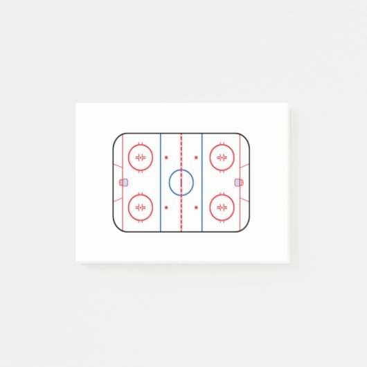 Ontwerp van ocr-inktdiagram Hockey-game Post-it® Notes (Voorkant)