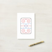 Ontwerp van ocr-inktdiagram Hockey-game Post-it® Notes (Op bureau)