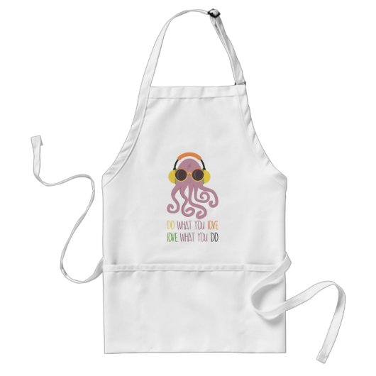 Ontwerp van octopus Quote Standaard Schort (Voorkant)