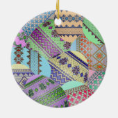 Ontwerp van Oekraïense paaseieren (Pysanky) Keramisch Ornament (Achterkant)