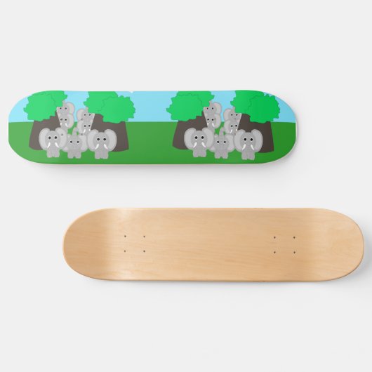 Ontwerp van olifanten skateboard (Horizontaal)