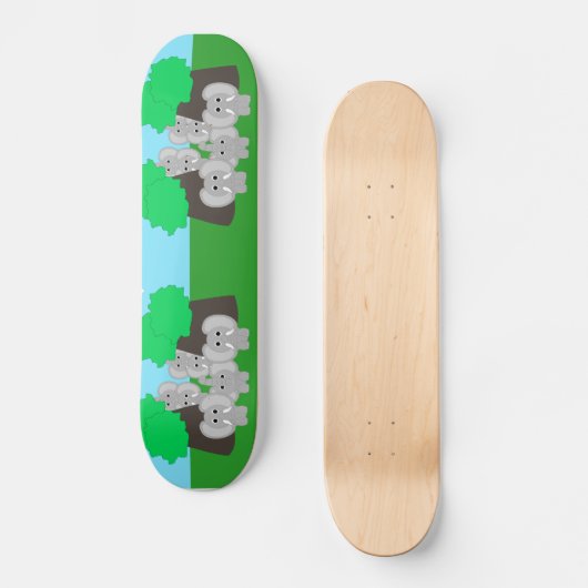 Ontwerp van olifanten skateboard (Voorkant)