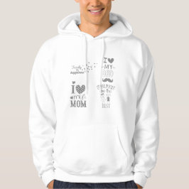Ontwerp van op de familie geïnspireerde tekstcitat hoodie