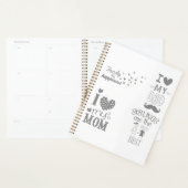 Ontwerp van op de familie geïnspireerde tekstcitat planner (Display)