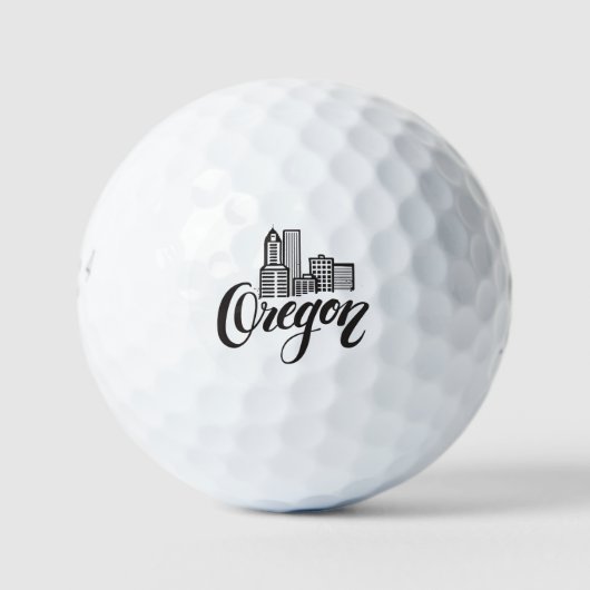 Ontwerp van Oregon Typografie Golfballen (Voorkant)