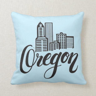 Ontwerp van Oregon Typografie Kussen