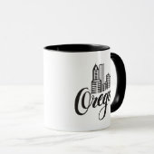 Ontwerp van Oregon Typografie Mok (Voorkant rechts)