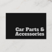 Ontwerp van oude en duidelijke autoonderdelen en - visitekaartje (Voorkant)