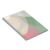 Ontwerp van overlappende cirkel van gedempt pastel notitieboek (Rechterzijde)