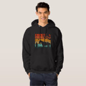 ontwerp van paarden in combinatie met zonsondergan hoodie (Voorkant volledig)