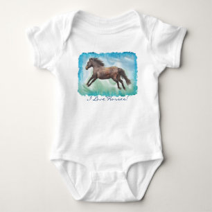 Ontwerp van paardenliefhebbers romper