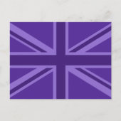 Ontwerp van Paarse Uniefouracks Briefkaart (Voorkant)