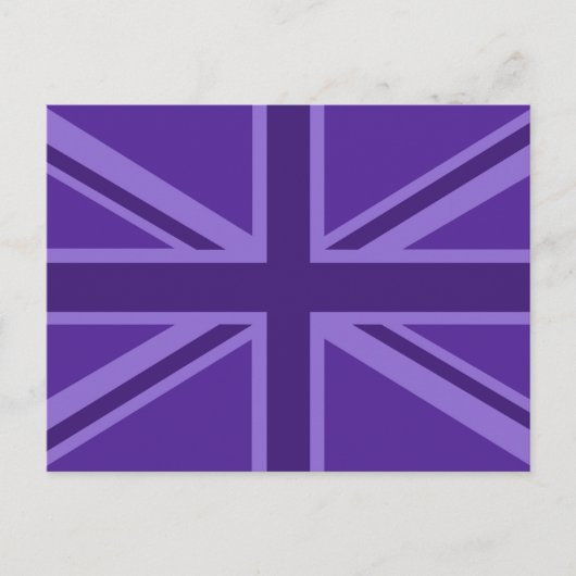 Ontwerp van Paarse Uniefouracks Briefkaart (Voorkant)