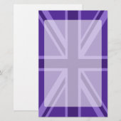 Ontwerp van Paarse Uniefouracks Briefpapier (Voorkant / Achterkant)