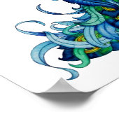 Ontwerp van pacock en dragonfly poster (Hoek)