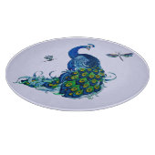 Ontwerp van pacock en dragonfly snijplank (Hoek)