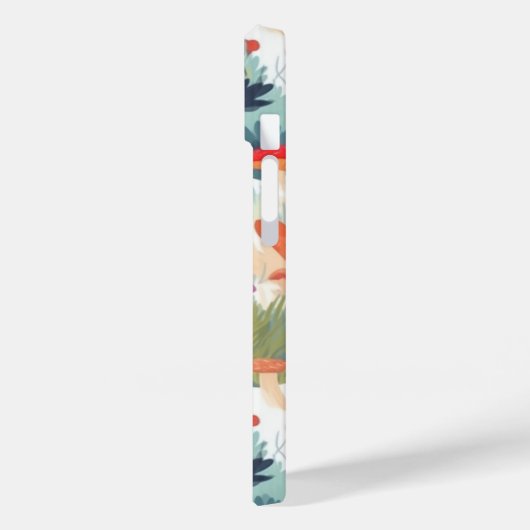 Ontwerp van paddenstoelen en bomen Case-Mate iPhone case (Achterkant / Links)