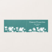 Ontwerp van palmbomen voor professioneel beugel visitekaartje (Buitenkant ongevouwen)