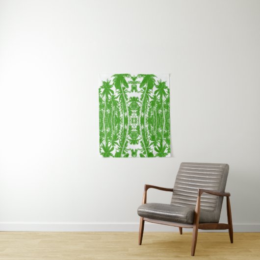 Ontwerp van palmbomen wandkleed (In situ)